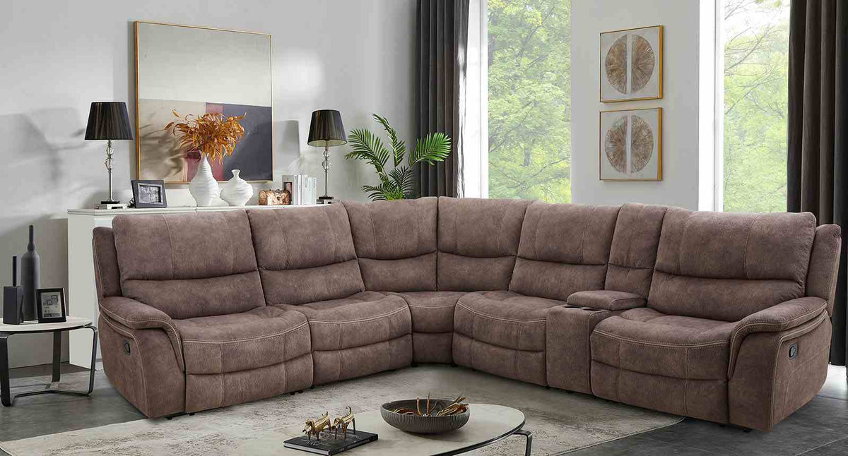 Jerominus Transitional Reclining Sectional