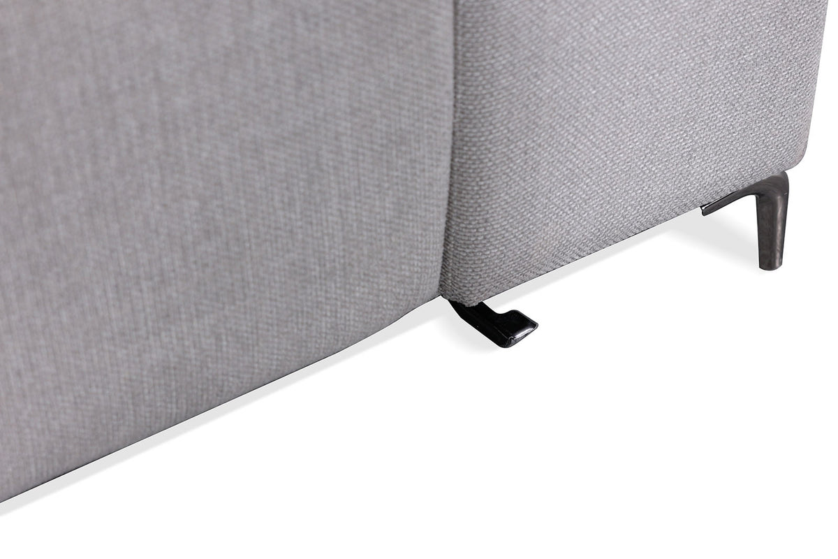 Melancton Power Reclining Sectional with Swivel Arm & Power Headrests - Oversized Seats – Blue & Gray, view 16