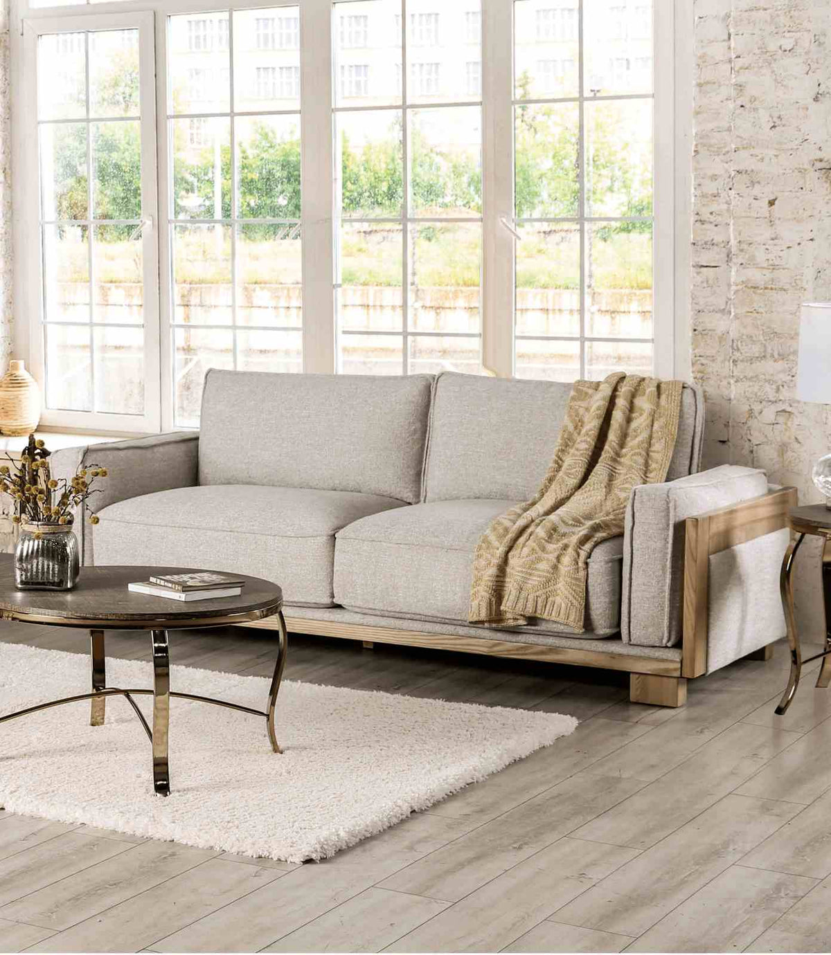 Harstad Contemporary Sofa, Loveseat & Chair - Sofa