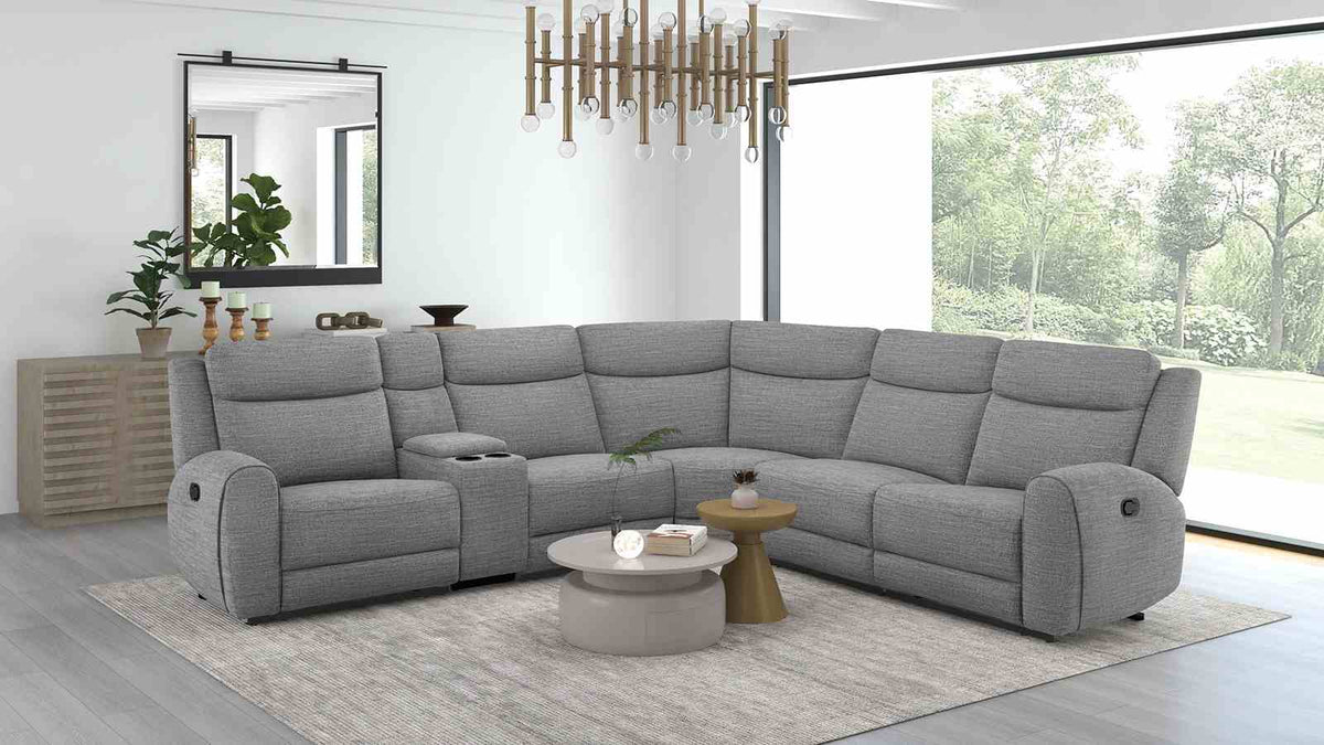 Antonius Contemporary Reclining Sofa, Loveseat, Recliner & Sectional - Sectional