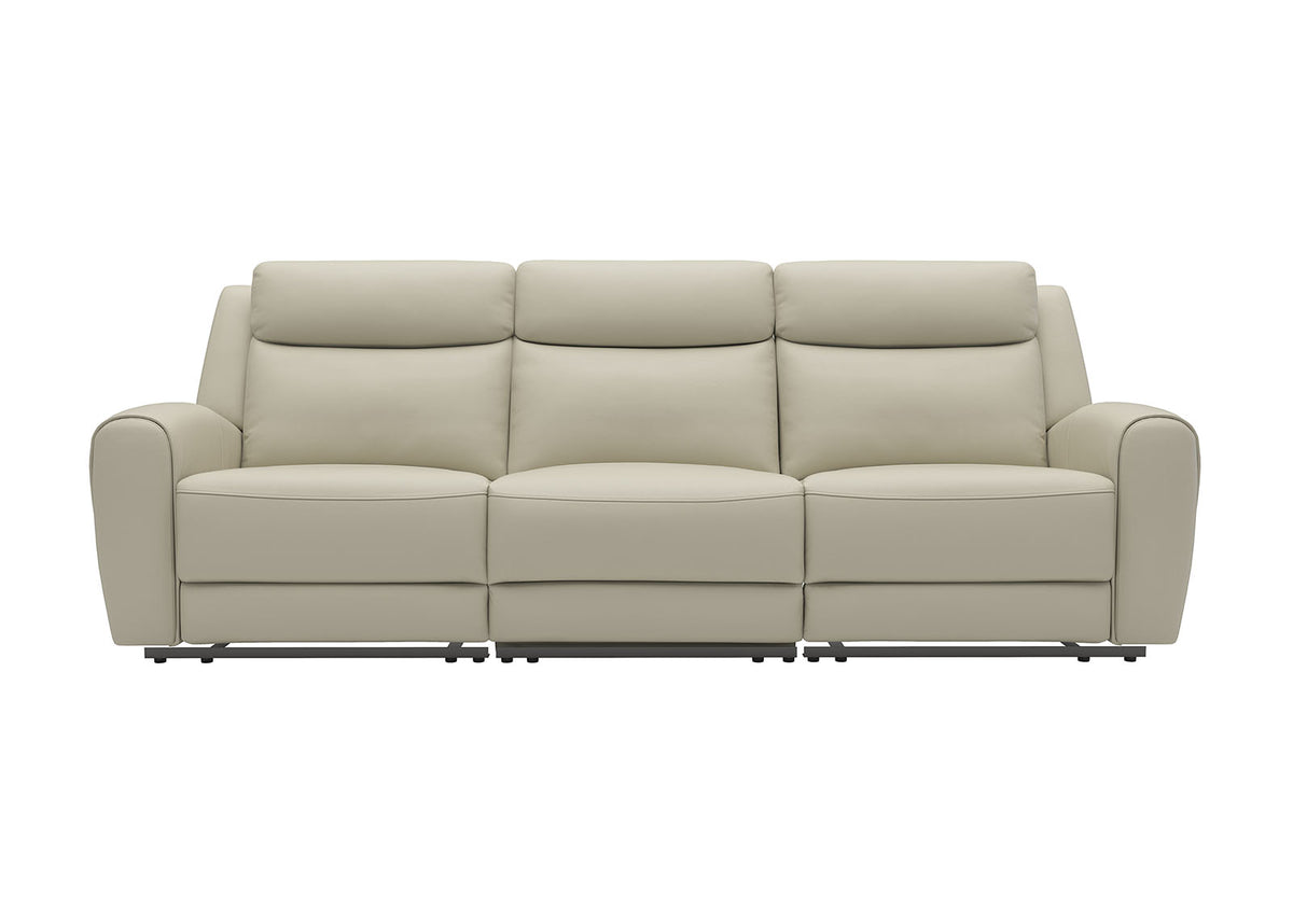 Jacobus Top Grain Leather Reclining Living Room Collection - Sofa, Loveseat, Recliner & Sectional – Beige & Gray, view 10