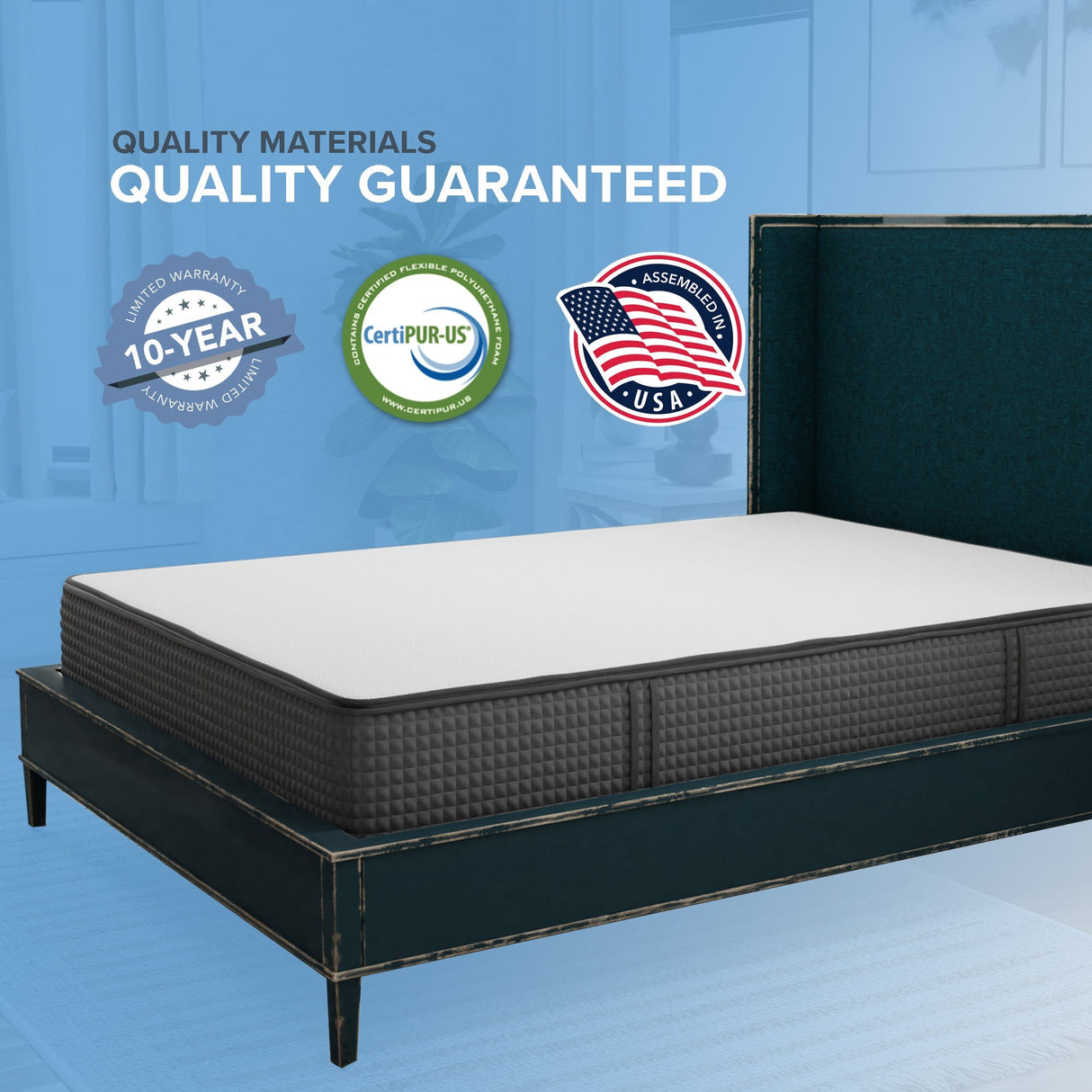 12" iSwitch Flippable Mattress - Two-Sided Medium Firm & Medium Soft