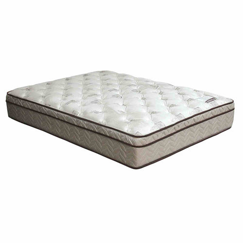 Lilium 13" Euro Pillow Top Bonnell Coil Mattress & Foundation - Twin to California King