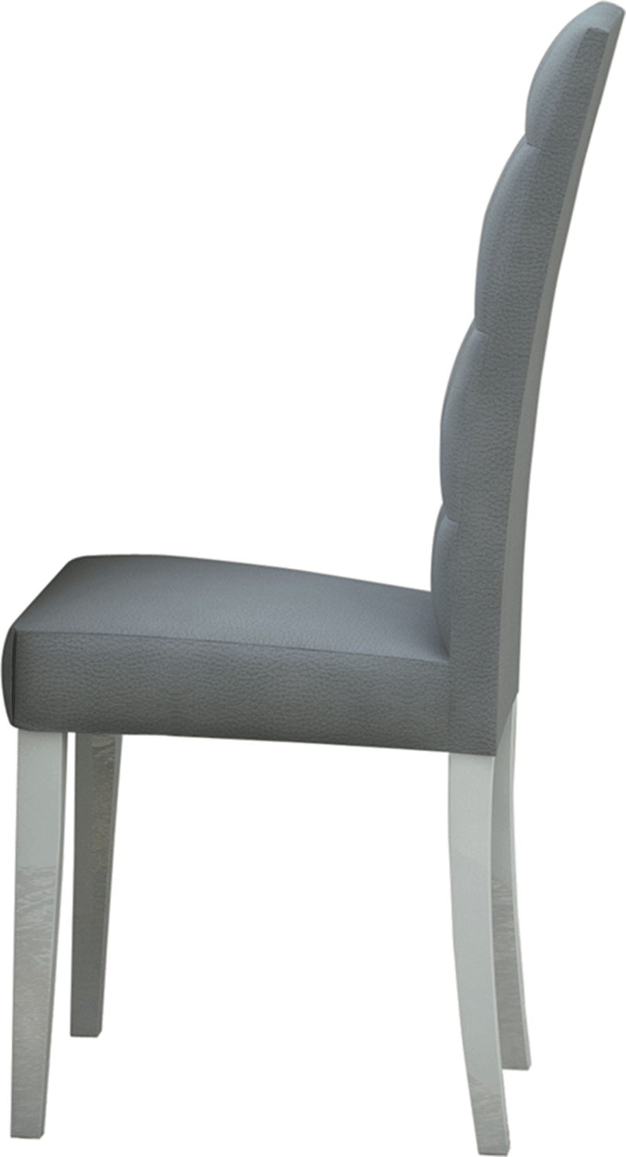 Elegance Modern Italian Dining Chair by Status - Upholstered Side Chair in Grey | Made in Italy