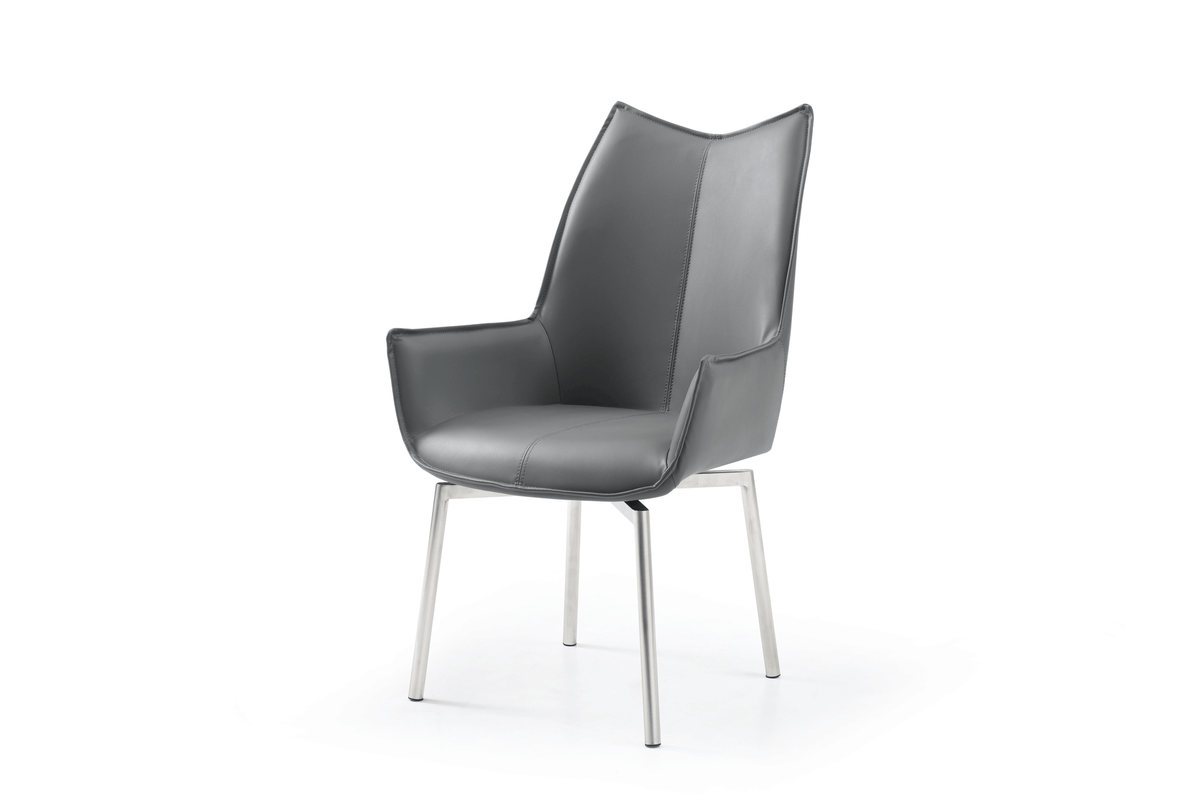 9188 Extendable Ceramic Top Dining Table & Swivel Chair Sets