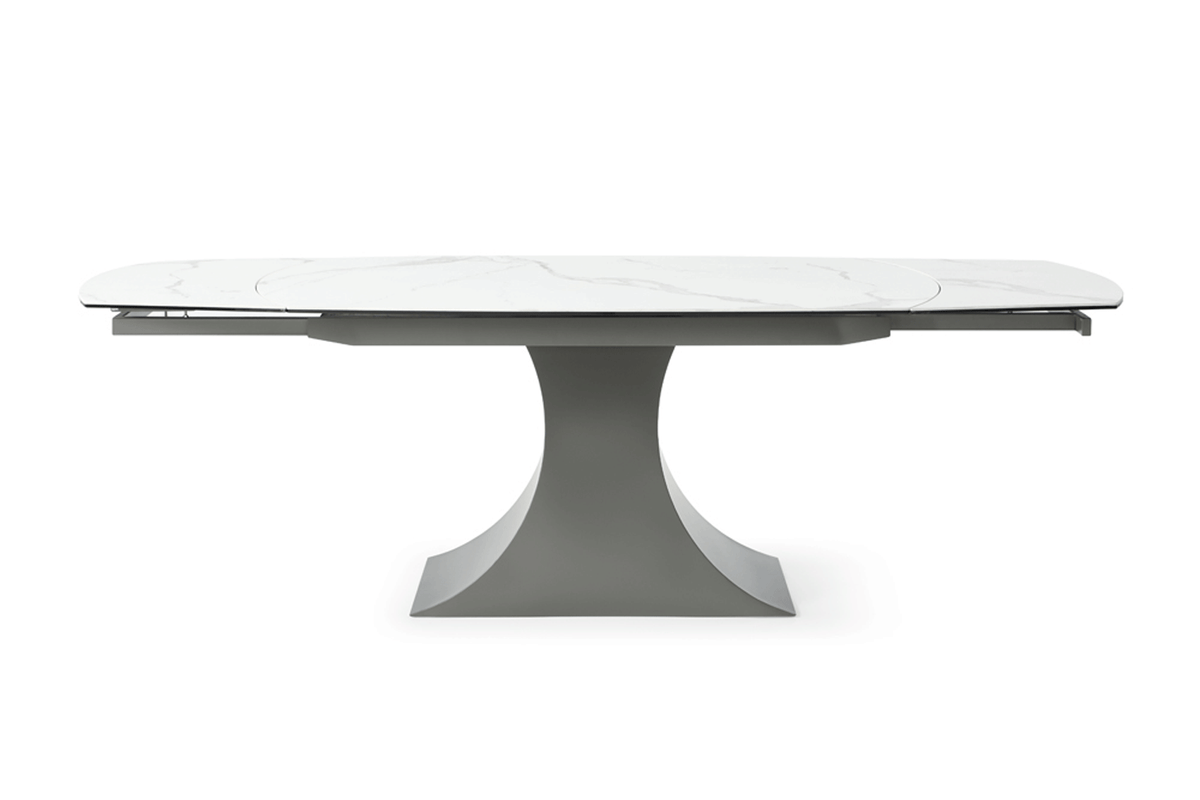 9035 Extendable Ceramic Stone Top Dining Table & 1254 Chair Set