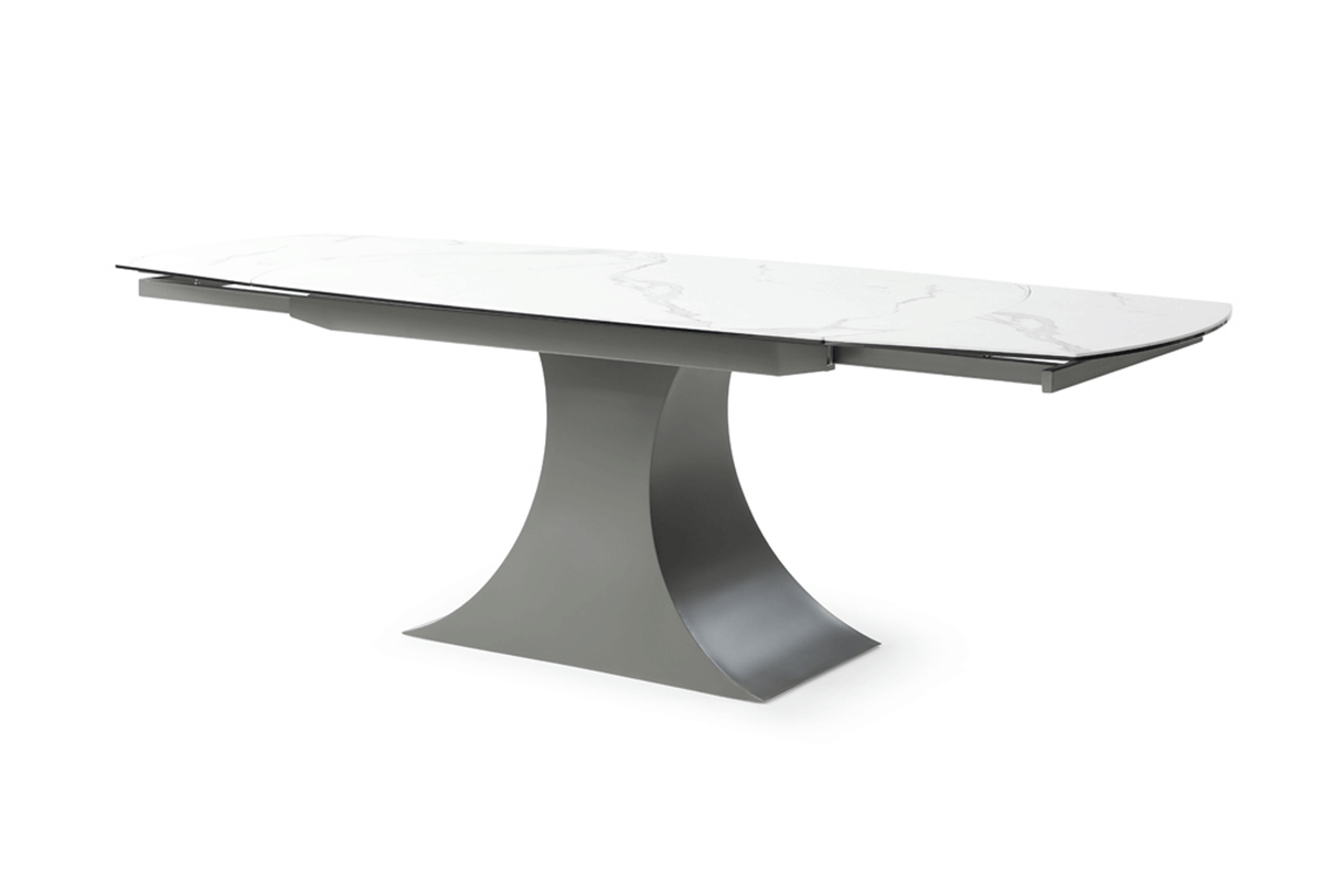 9035 Extendable Ceramic Stone Top Dining Table & 1254 Chair Set