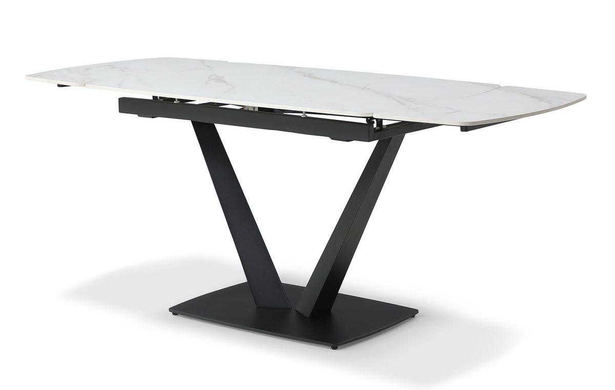109 Extendable Ceramic Top Dining Table & Chair Sets