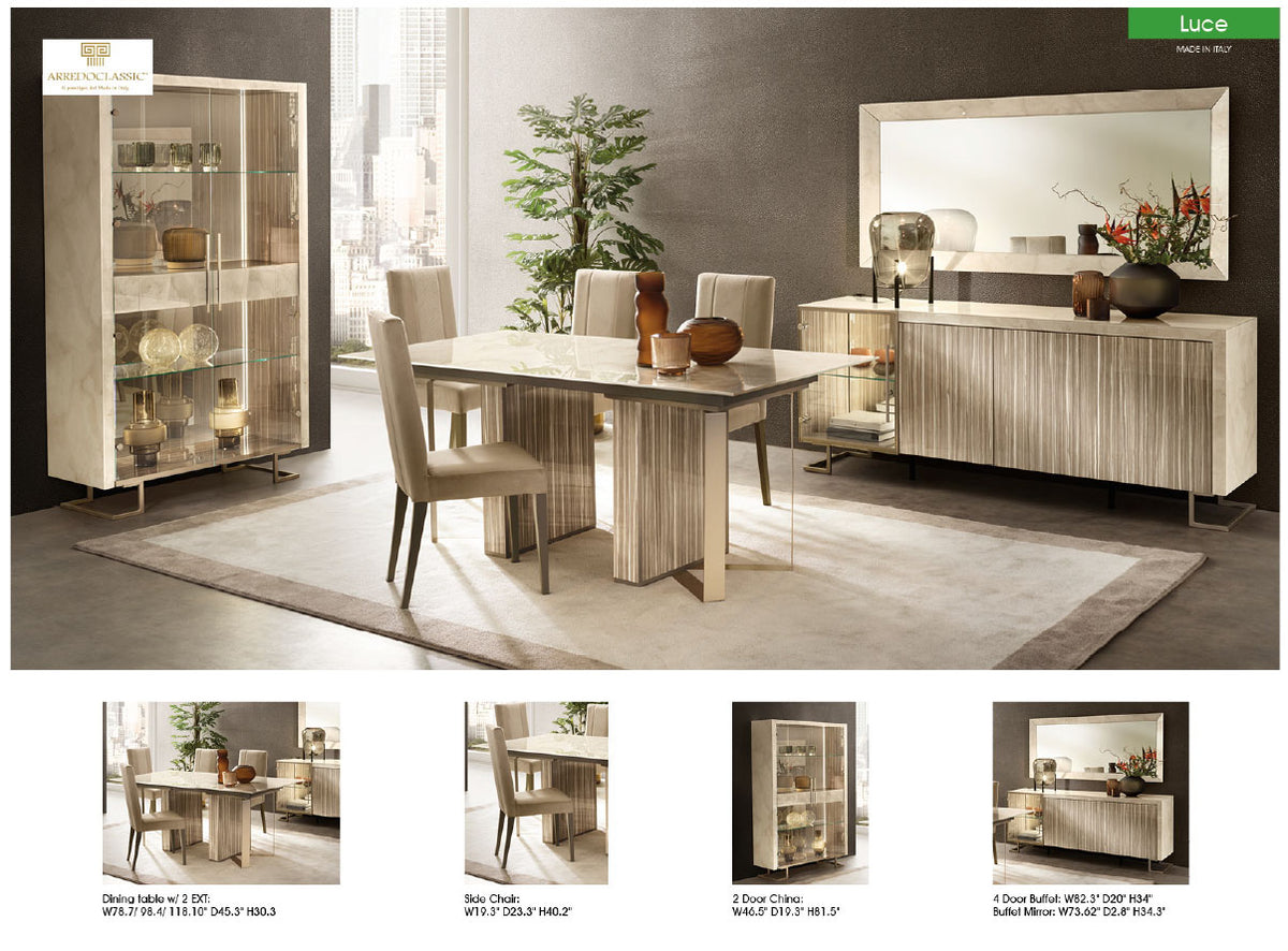 Luce Light Italian Dining Collection by Arredoclassic