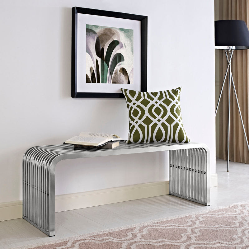 Pipe Stainless Steel Bench