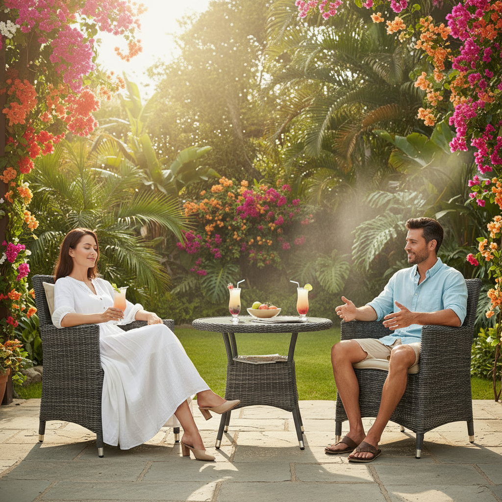 Summon 2 Piece Outdoor Patio Sunbrella® Dining Set
