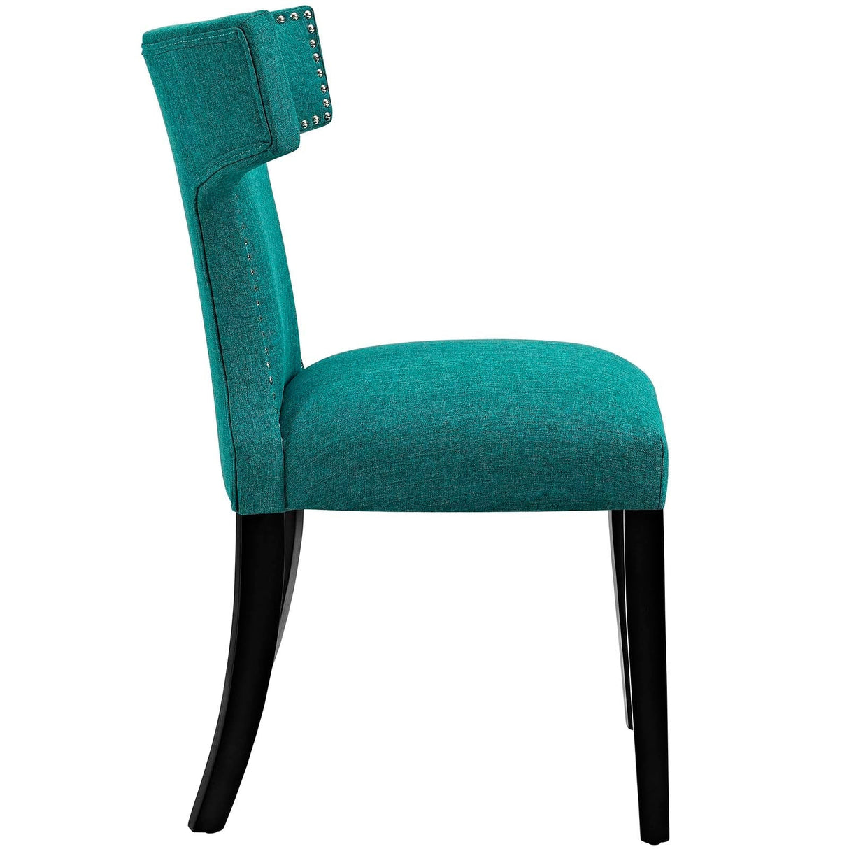 Curve Fabric Dining Side Chair Set of 2