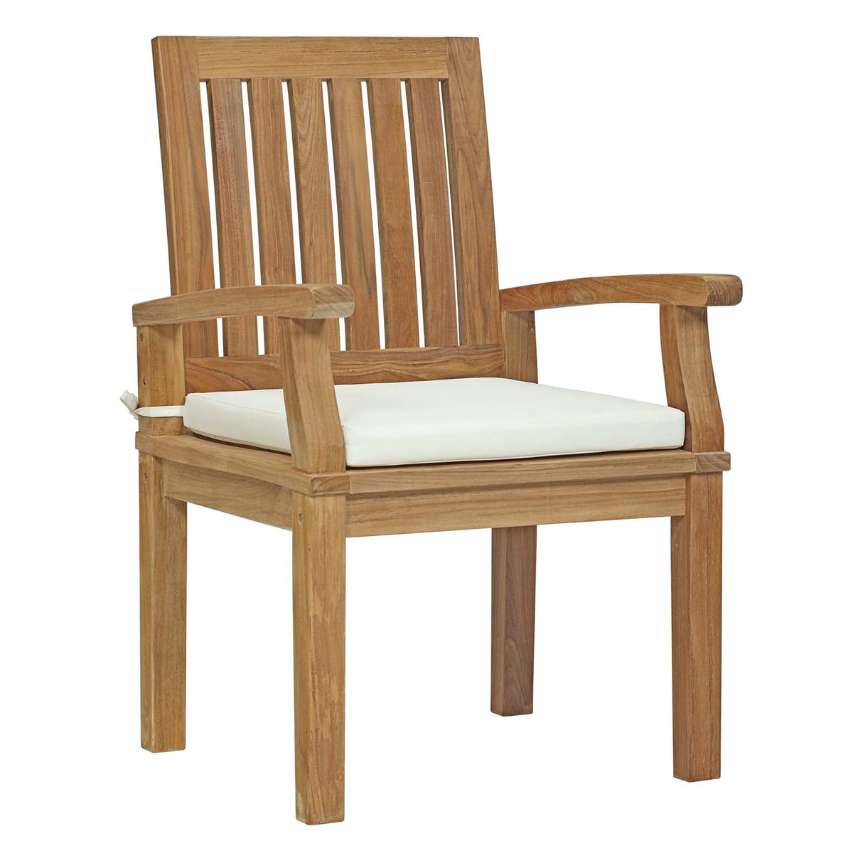 Marina 7 Piece Outdoor Patio Teak Dining Set - Coastal Modern & Weather Resistant