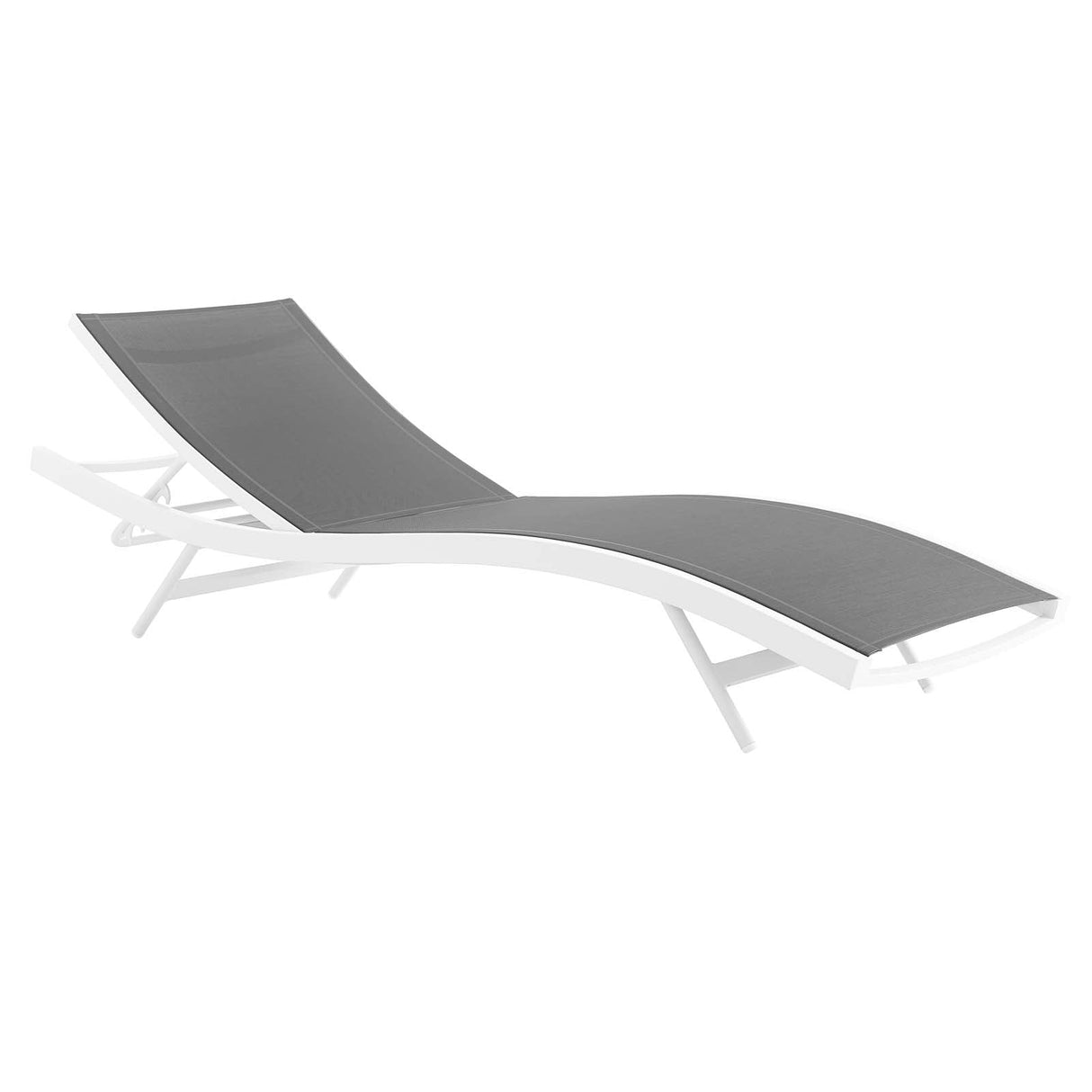Glimpse Outdoor Patio Mesh Chaise Lounge Chair - Modern Minimalist & Weather-Resistant