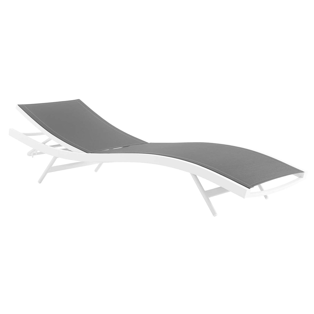 Glimpse Outdoor Patio Mesh Chaise Lounge Chair - Modern Minimalist & Weather-Resistant