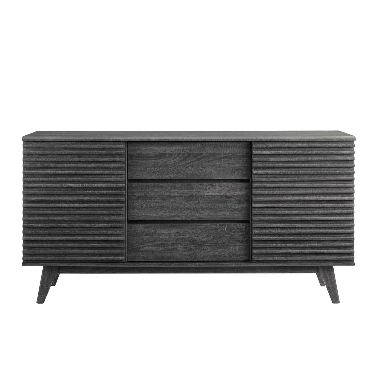 Render 63" Sideboard Buffet Table or TV Stand - Mid-Century Modern & Multi-Functional Storage