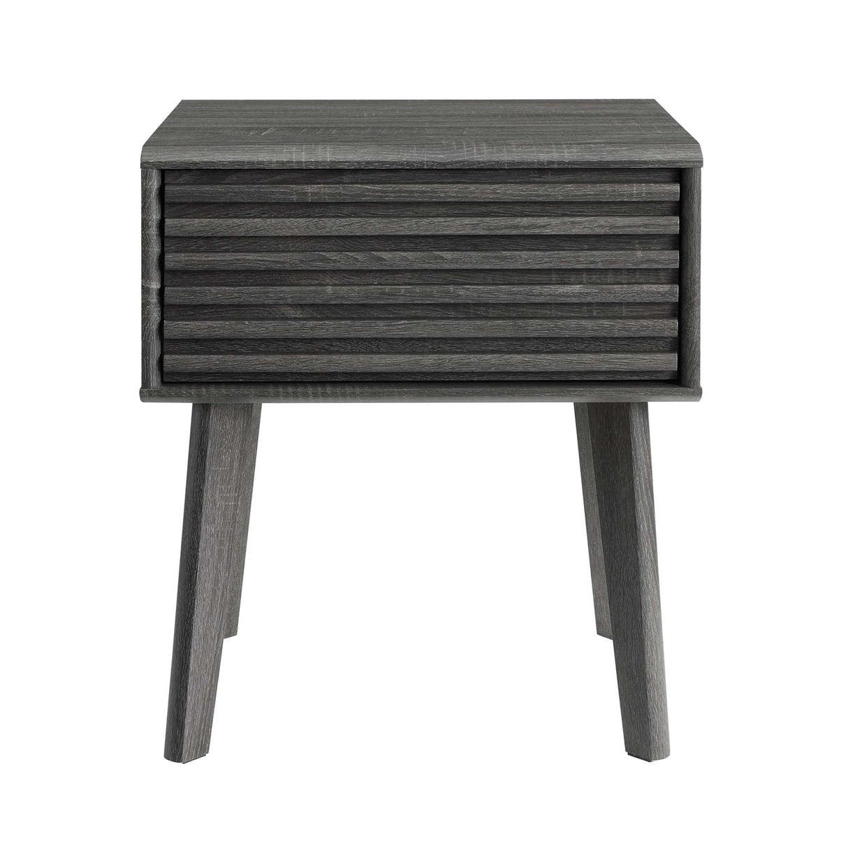 Render End Table - Mid-Century Modern Side Table with Storage Drawer