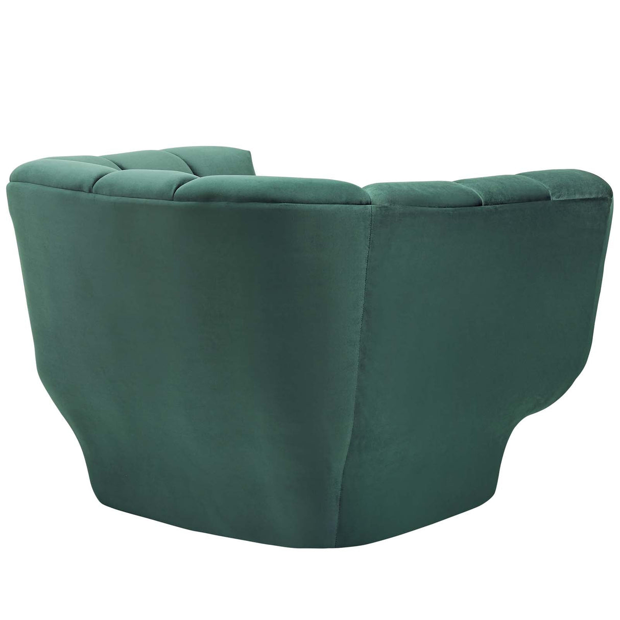 Entertain Vertical Channel Tufted Performance Velvet Armchair - Mid-Century Modern & Stain-Resistant
