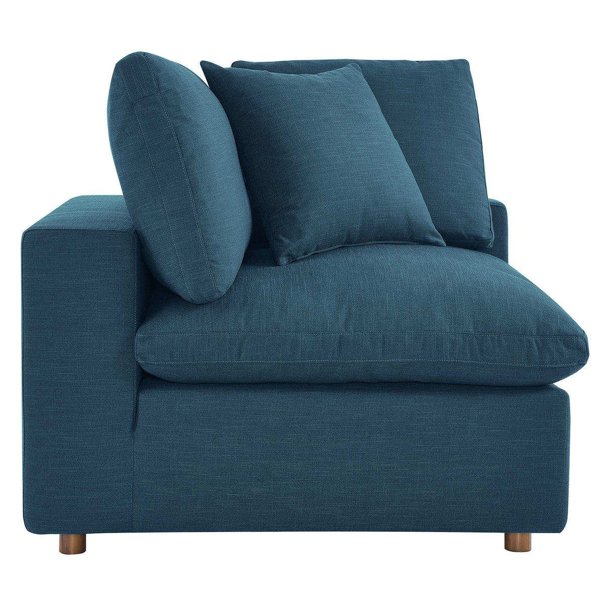 Commix Down Filled Overstuffed 2 Piece Sectional Sofa Set - Modern Cloud Aesthetic & Deep Seating Comfort