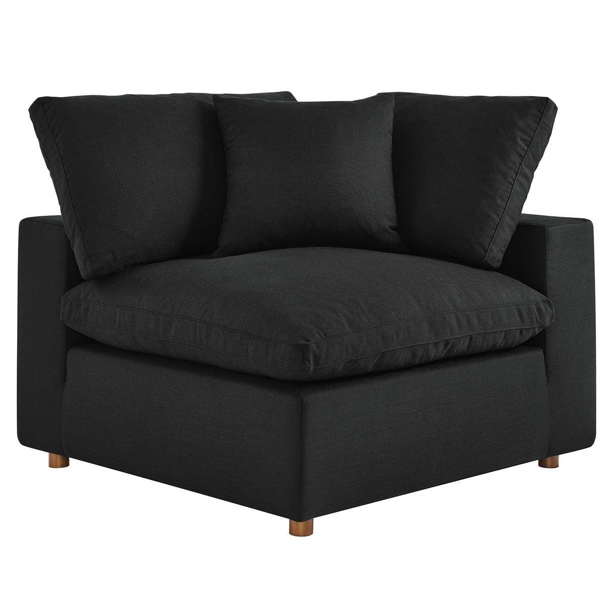 Commix Down Filled Overstuffed 2 Piece Sectional Sofa Set - Modern Cloud Aesthetic & Deep Seating Comfort