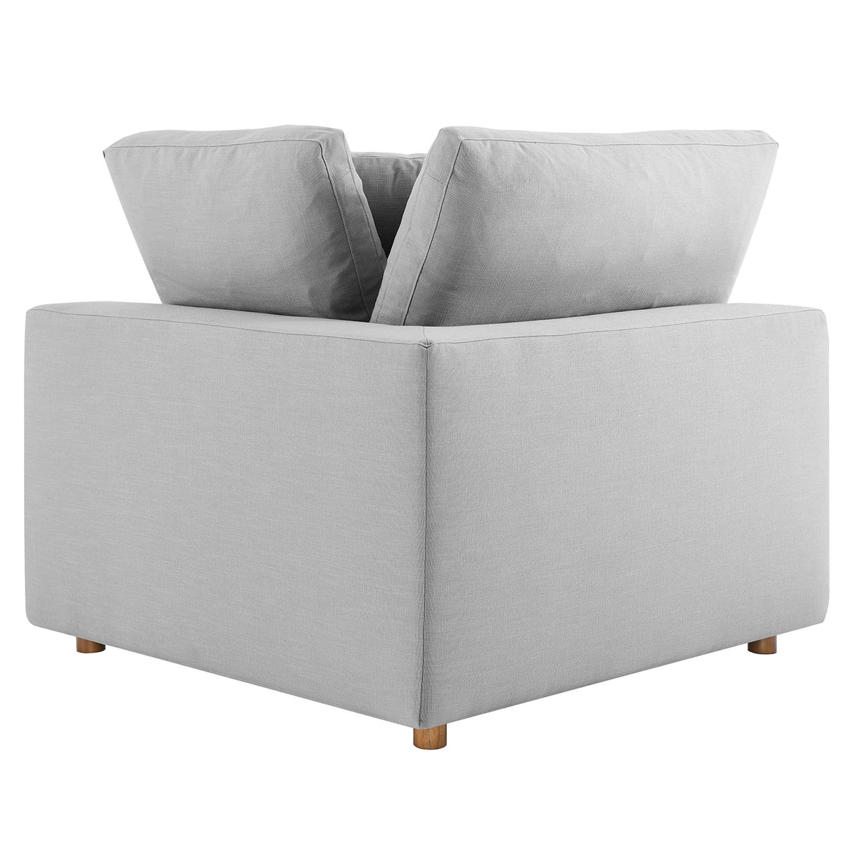 Commix Down Filled Overstuffed 2 Piece Sectional Sofa Set - Modern Cloud Aesthetic & Deep Seating Comfort