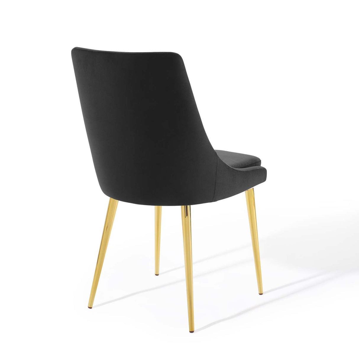 Viscount Modern Accent Performance Velvet Dining Chair - Vintage Glam & Stain-Resistant