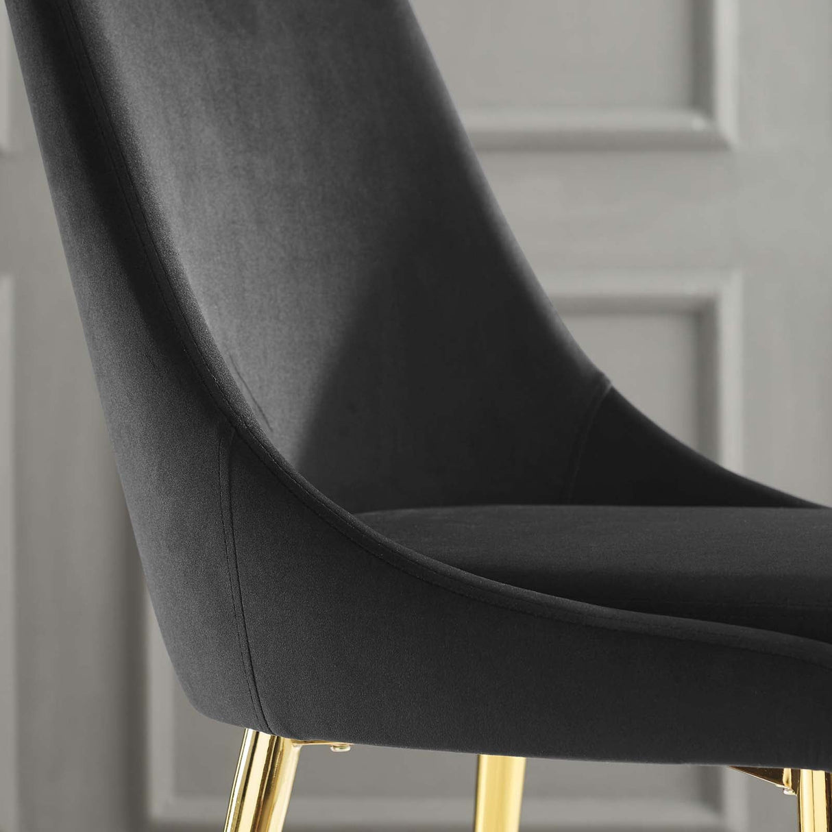Viscount Modern Accent Performance Velvet Dining Chair - Vintage Glam & Stain-Resistant