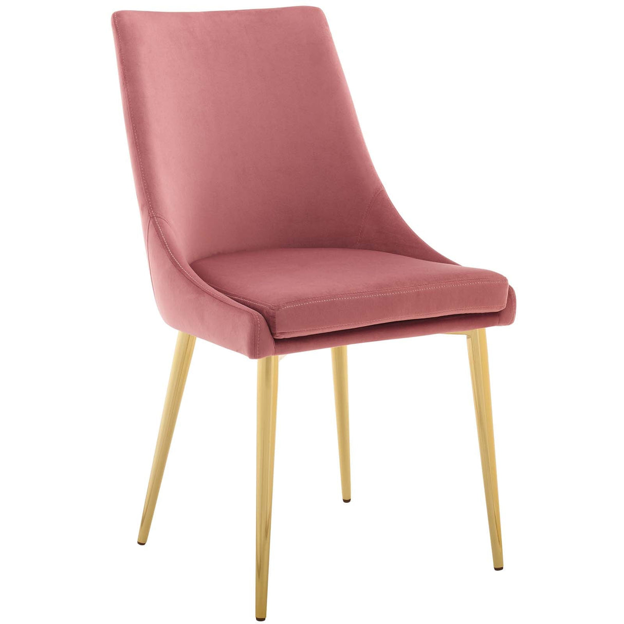 Viscount Modern Accent Performance Velvet Dining Chair - Vintage Glam & Stain-Resistant