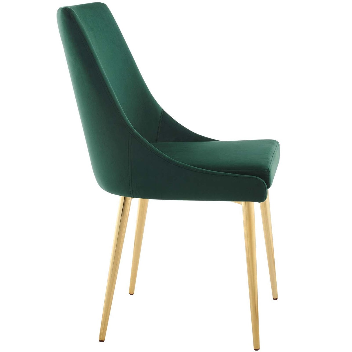 Viscount Modern Accent Performance Velvet Dining Chair - Vintage Glam & Stain-Resistant