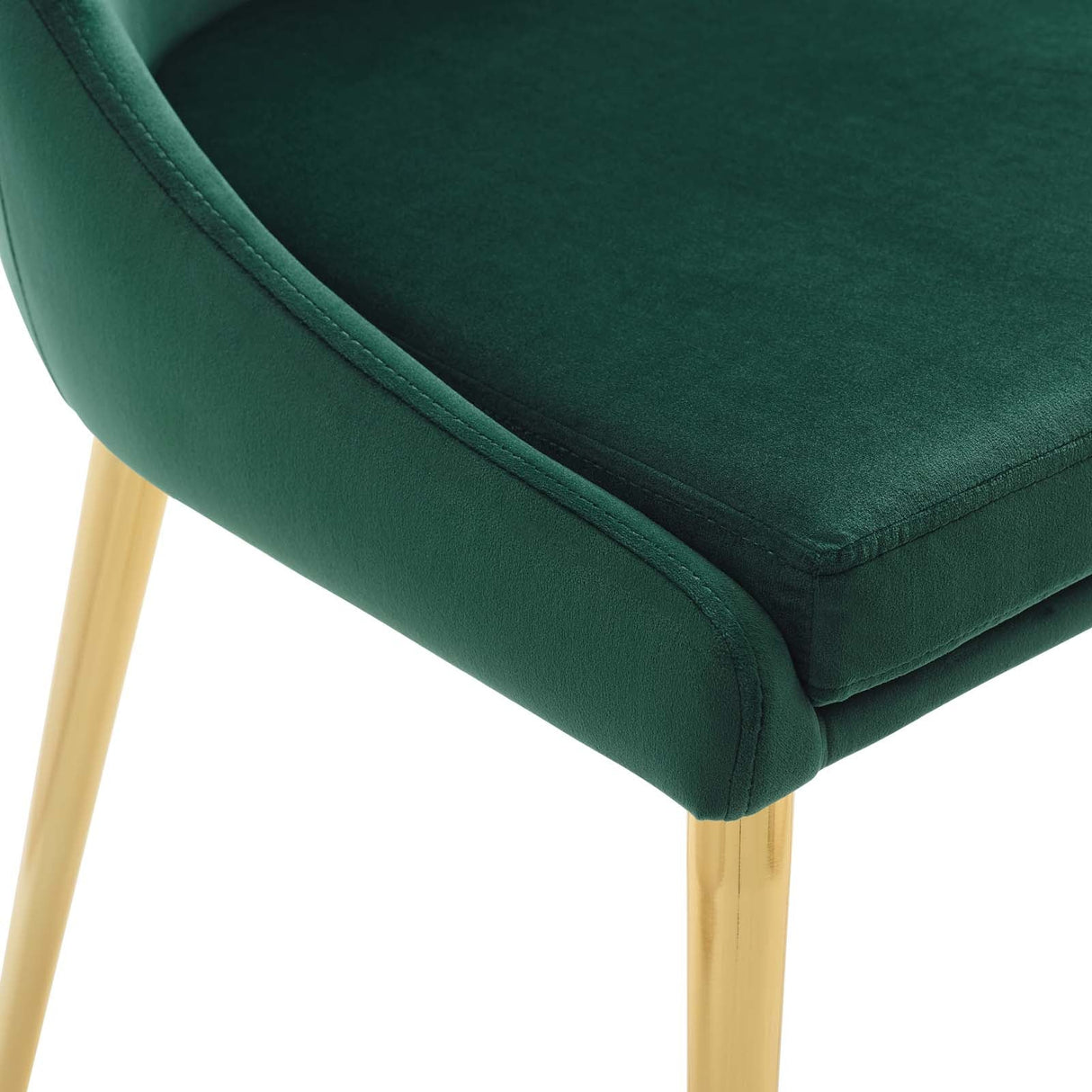Viscount Modern Accent Performance Velvet Dining Chair - Vintage Glam & Stain-Resistant