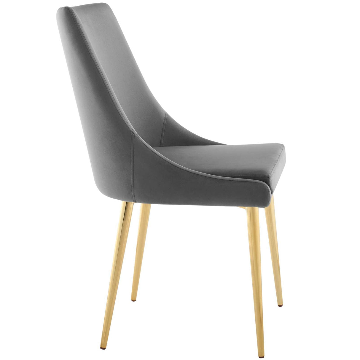Viscount Modern Accent Performance Velvet Dining Chair - Vintage Glam & Stain-Resistant