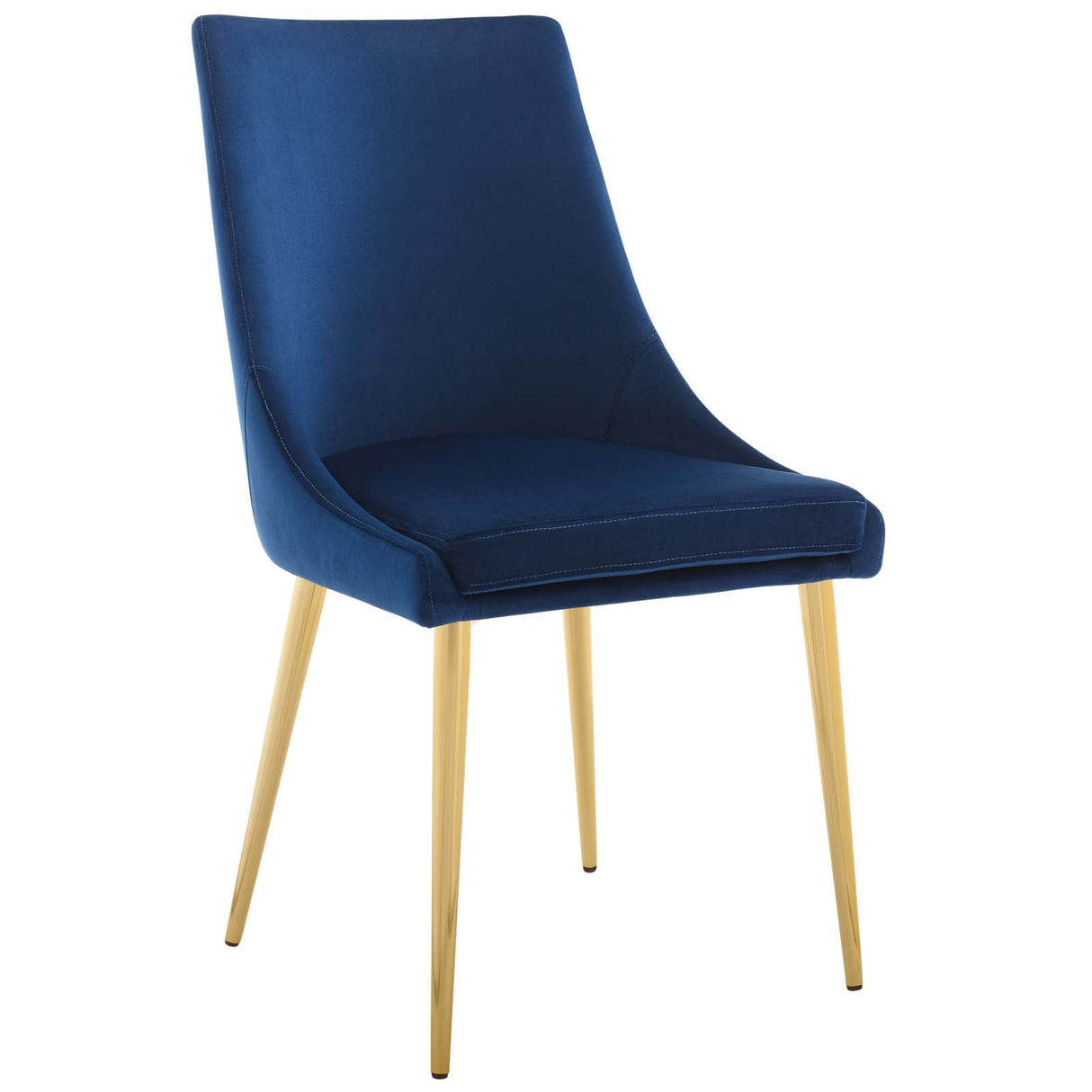 Viscount Modern Accent Performance Velvet Dining Chair - Vintage Glam & Stain-Resistant