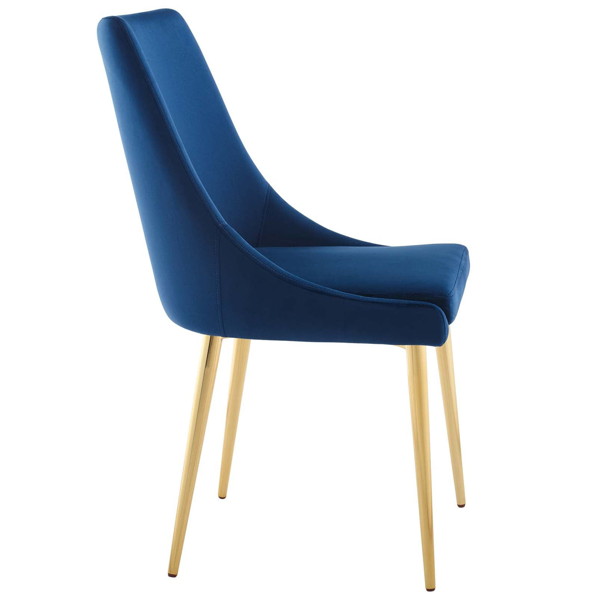 Viscount Modern Accent Performance Velvet Dining Chair - Vintage Glam & Stain-Resistant