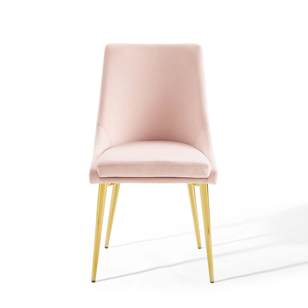 Viscount Modern Accent Performance Velvet Dining Chair - Vintage Glam & Stain-Resistant