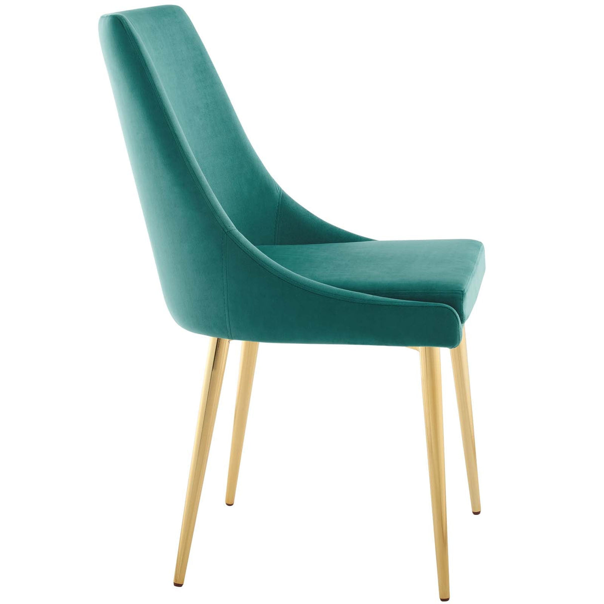 Viscount Modern Accent Performance Velvet Dining Chair - Vintage Glam & Stain-Resistant