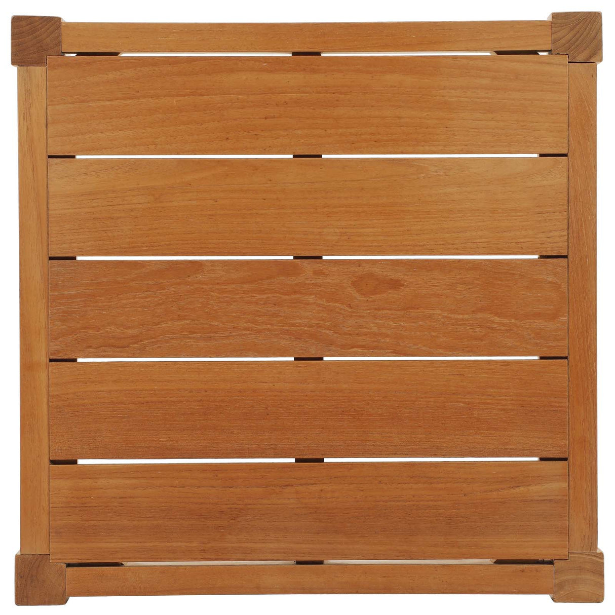 Northlake Outdoor Patio Premium Grade A Teak Wood Side Table - Coastal Modern & Weather-Resistant