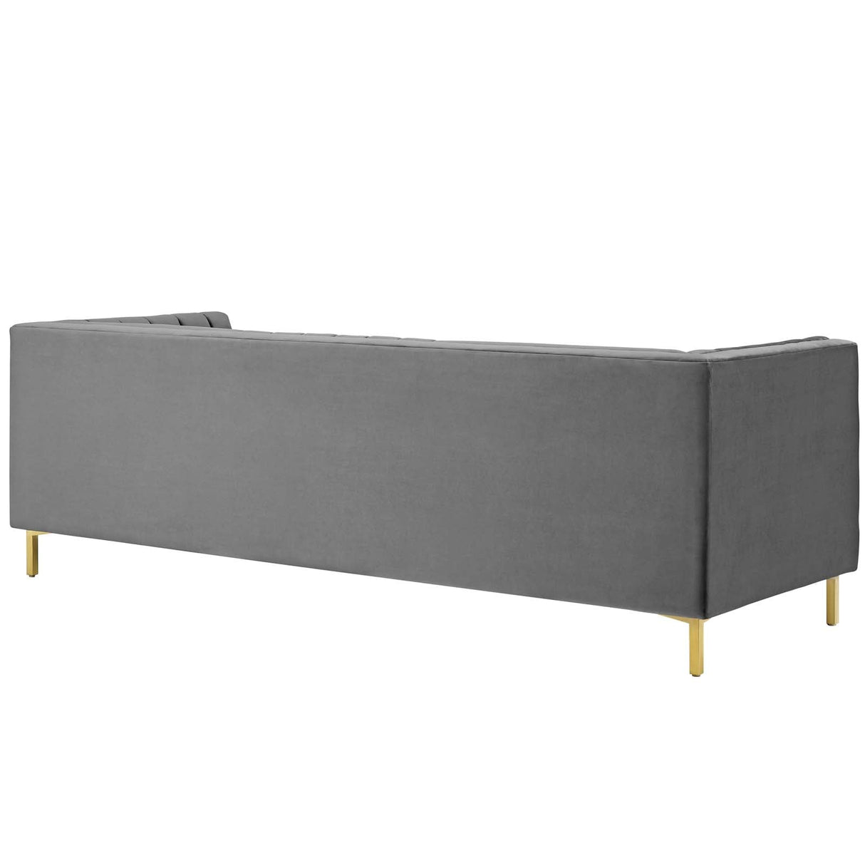Ingenuity Channel Tufted Performance Velvet Sofa - Retro-Modern & Stain-Resistant Luxury