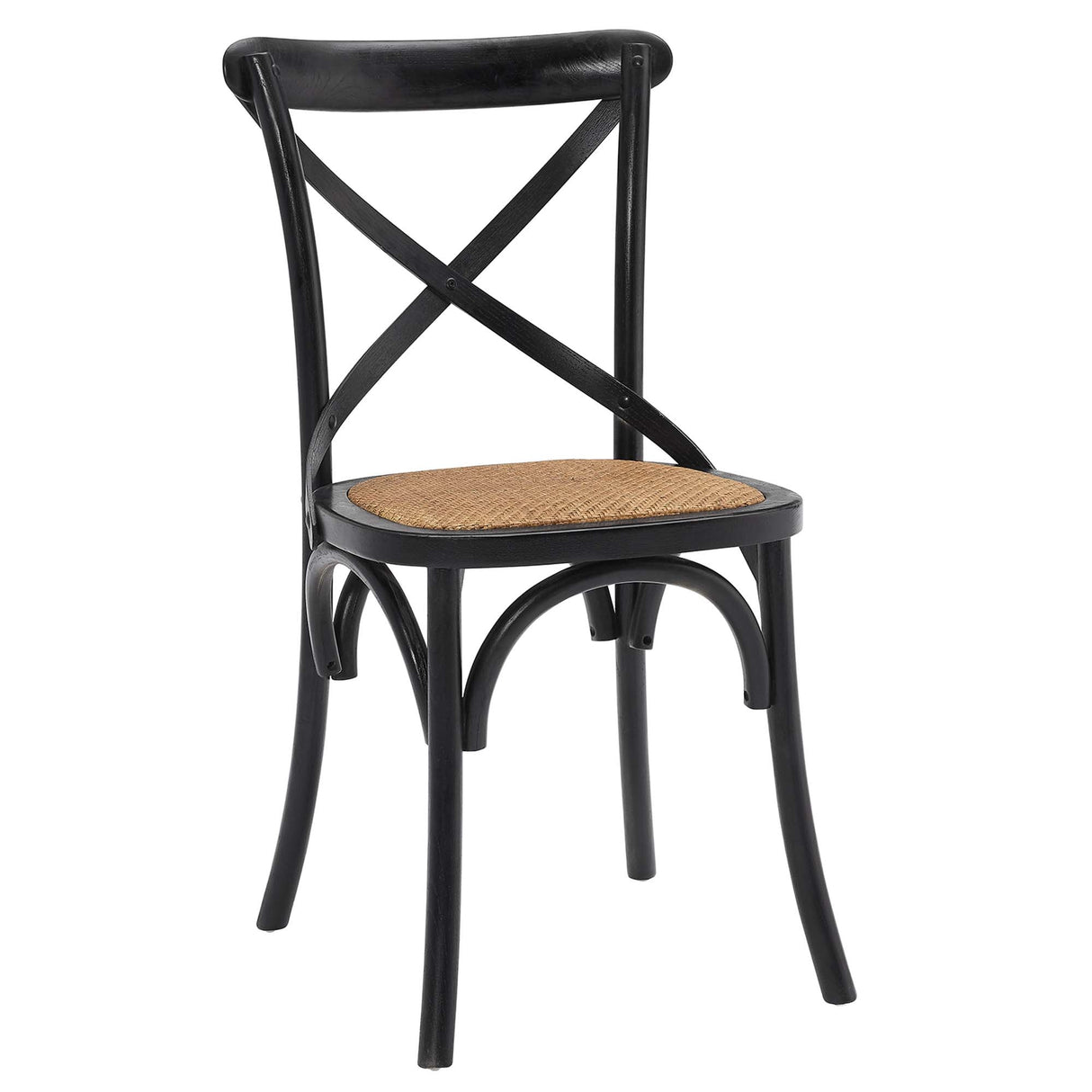 Gear Spindle Back Wood Dining Side Chair Set of 2 - Rustic Modern & Tapered Legs