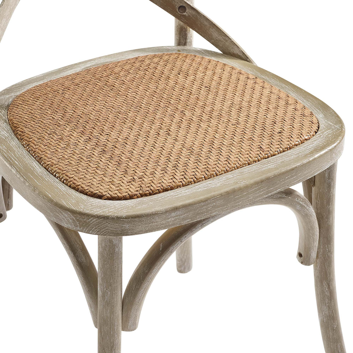 Gear Spindle Back Wood Dining Side Chair Set of 2 - Rustic Modern & Tapered Legs