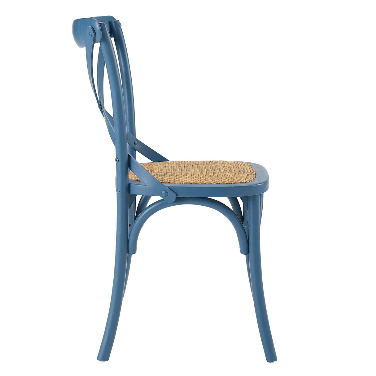 Gear Spindle Back Wood Dining Side Chair Set of 2 - Rustic Modern & Tapered Legs