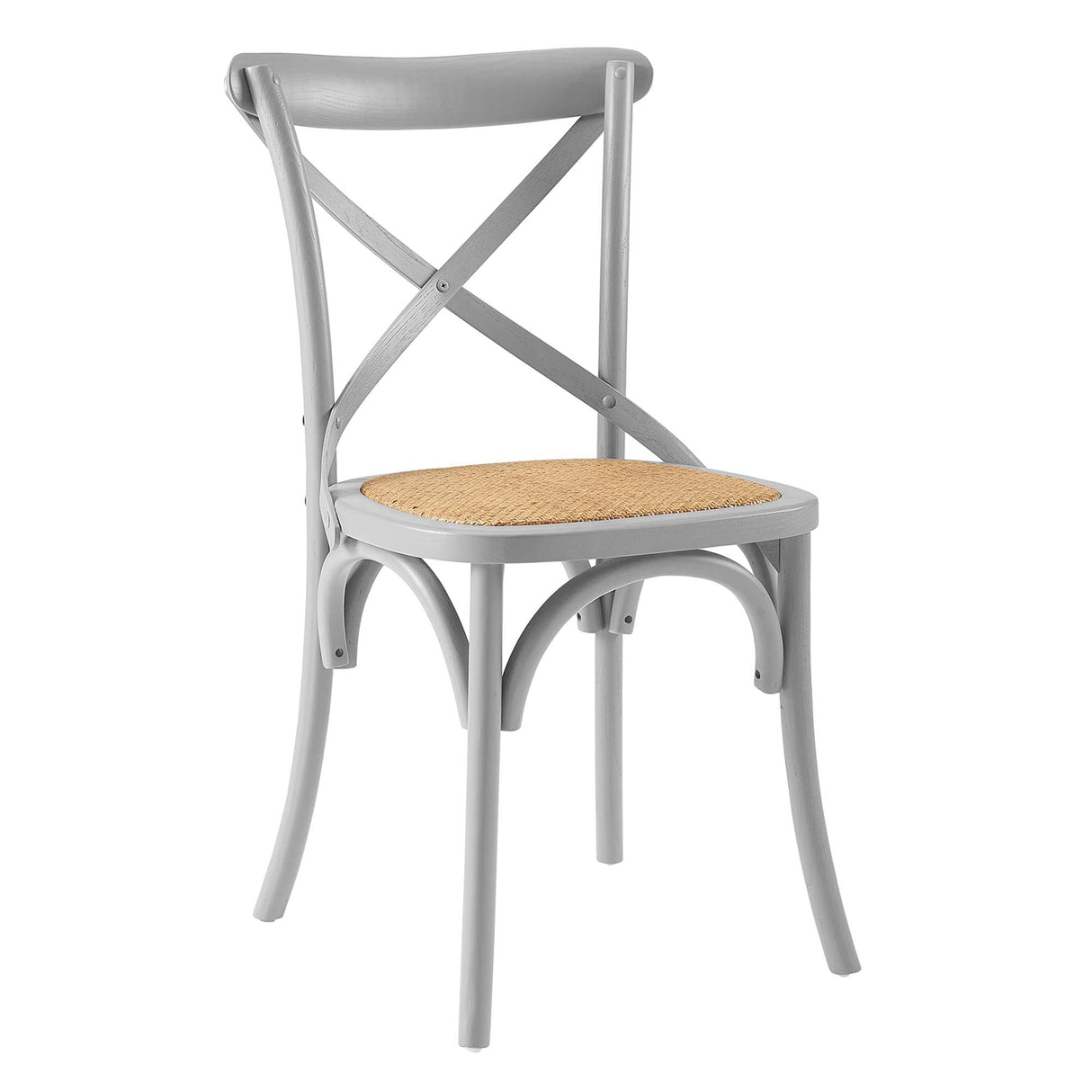 Gear Spindle Back Wood Dining Side Chair Set of 2 - Rustic Modern & Tapered Legs