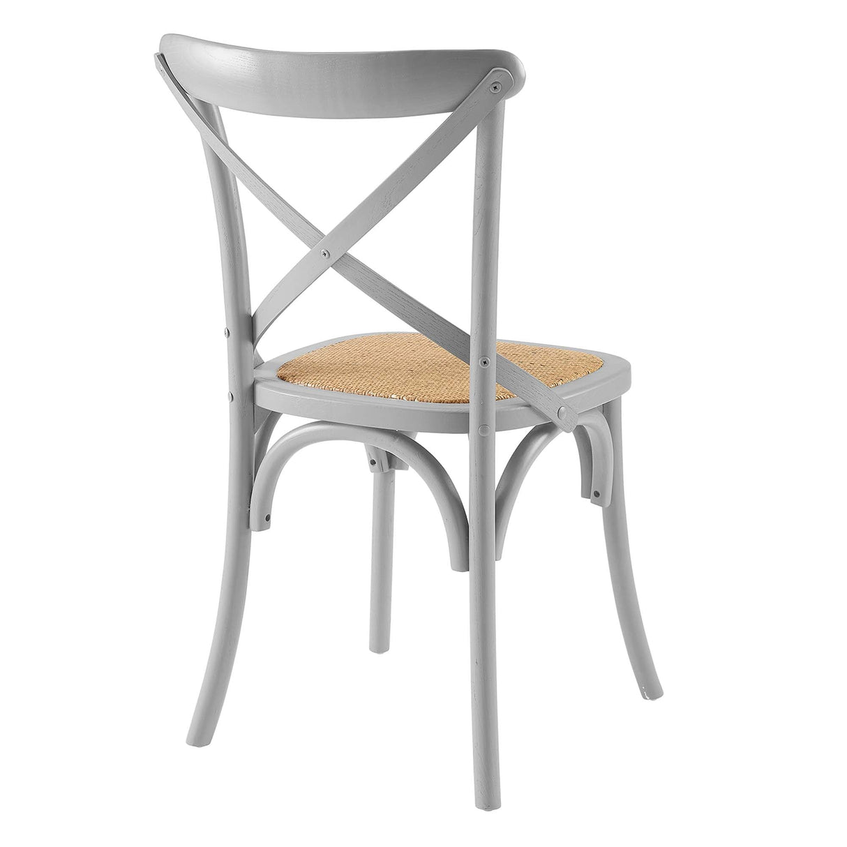 Gear Spindle Back Wood Dining Side Chair Set of 2 - Rustic Modern & Tapered Legs