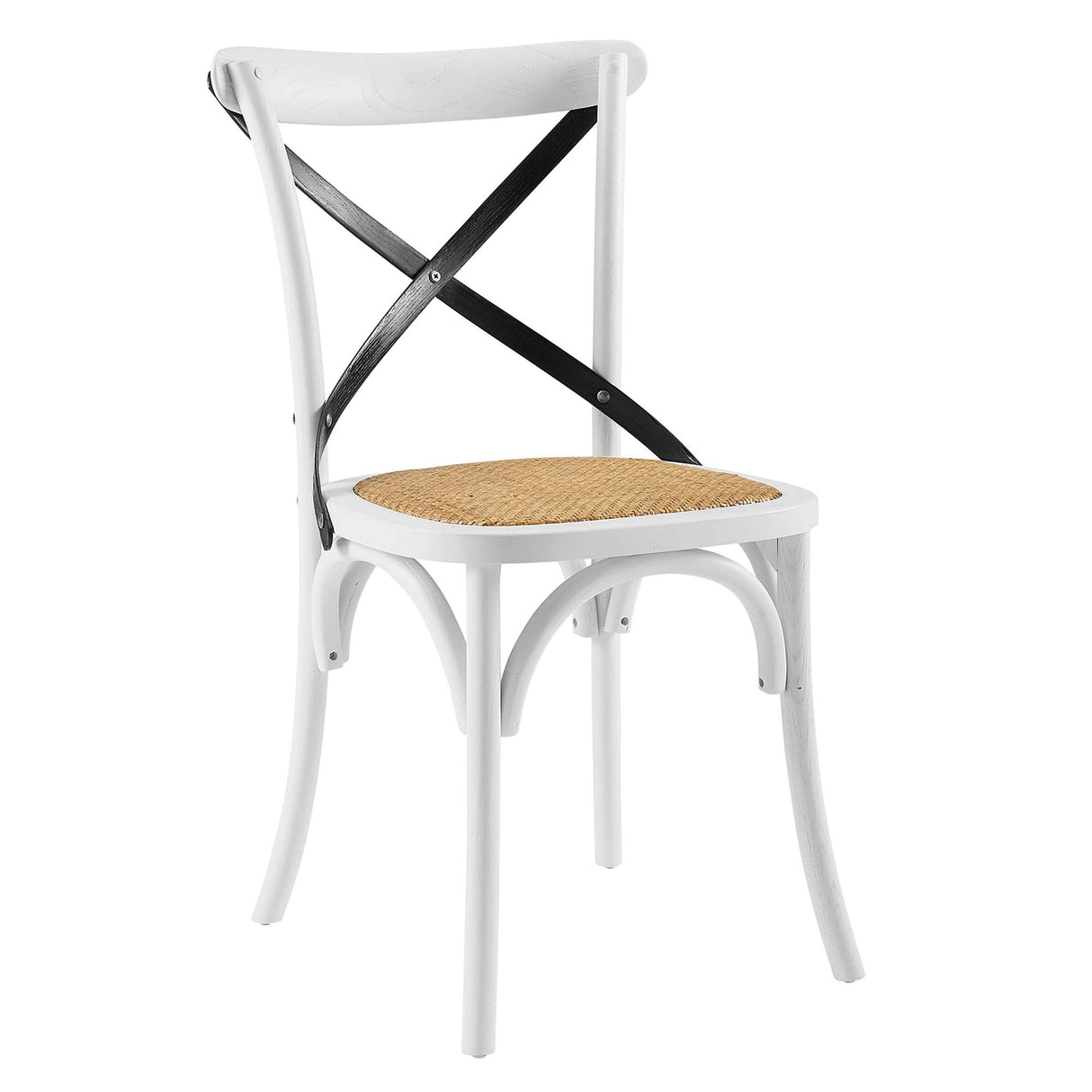 Gear Spindle Back Wood Dining Side Chair Set of 2 - Rustic Modern & Tapered Legs