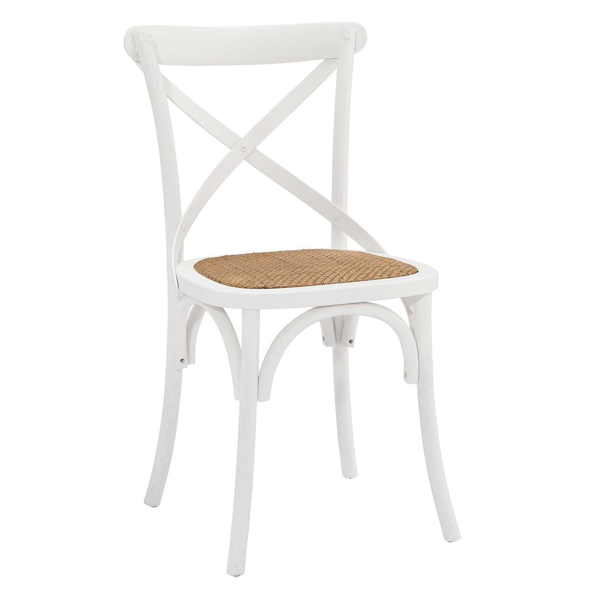 Gear Spindle Back Wood Dining Side Chair Set of 2 - Rustic Modern & Tapered Legs