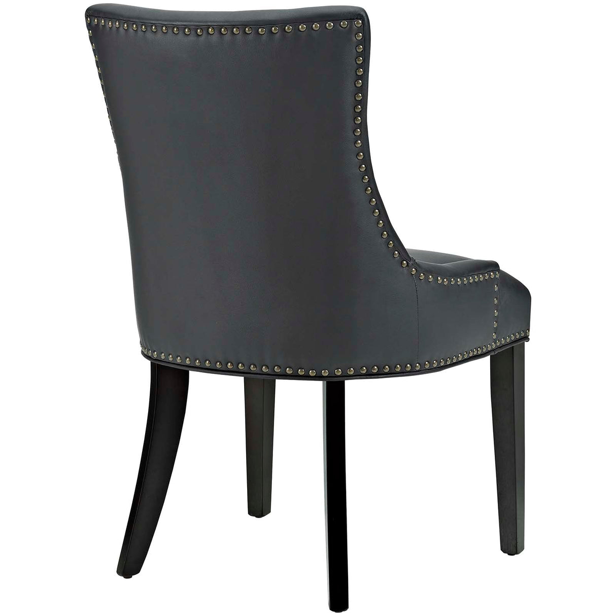 Marquis Dining Chair Faux Leather Set of 2 - French Vintage & Tufted Elegance
