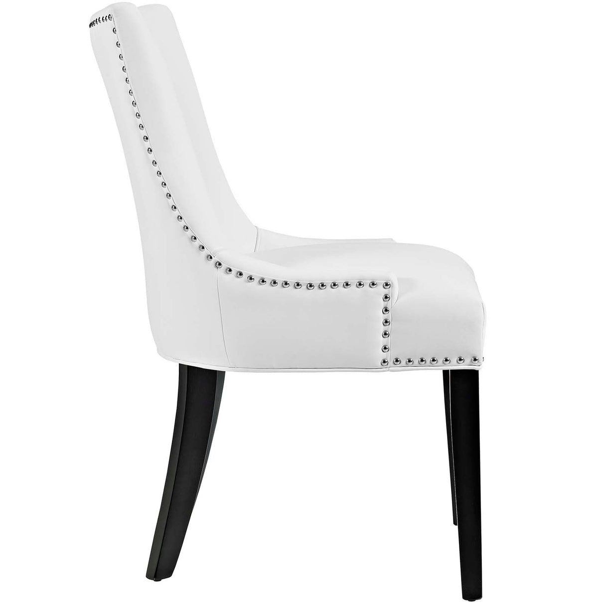 Marquis Dining Chair Faux Leather Set of 2 - French Vintage & Tufted Elegance