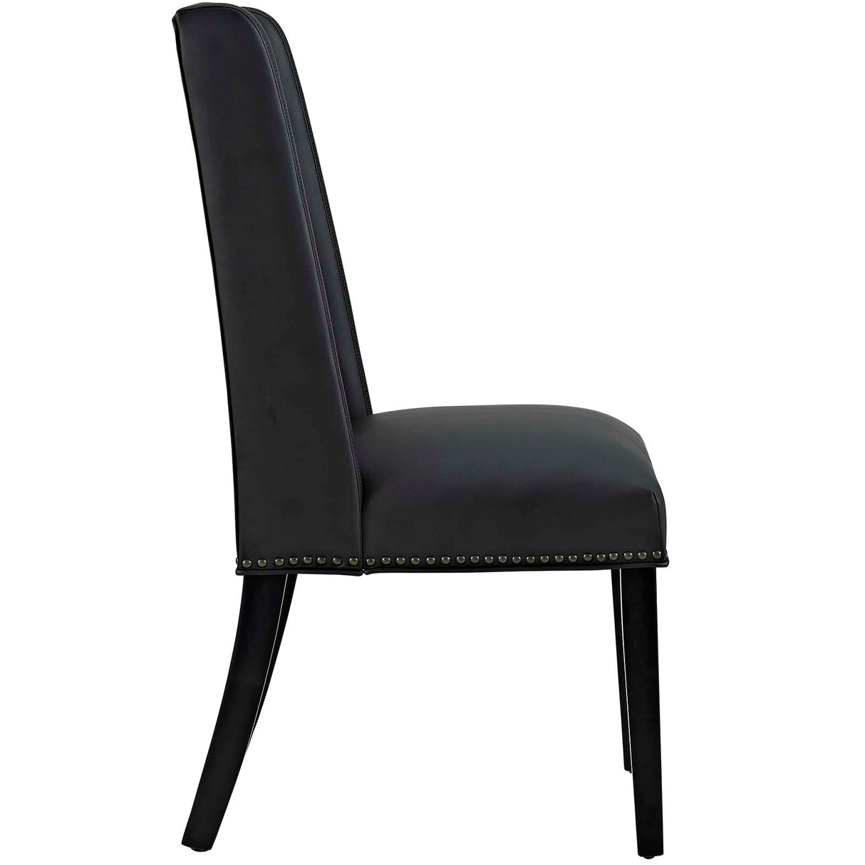 Baron Dining Chair Vinyl Set of 4 - Traditional Elegance & Nailhead Trimmed
