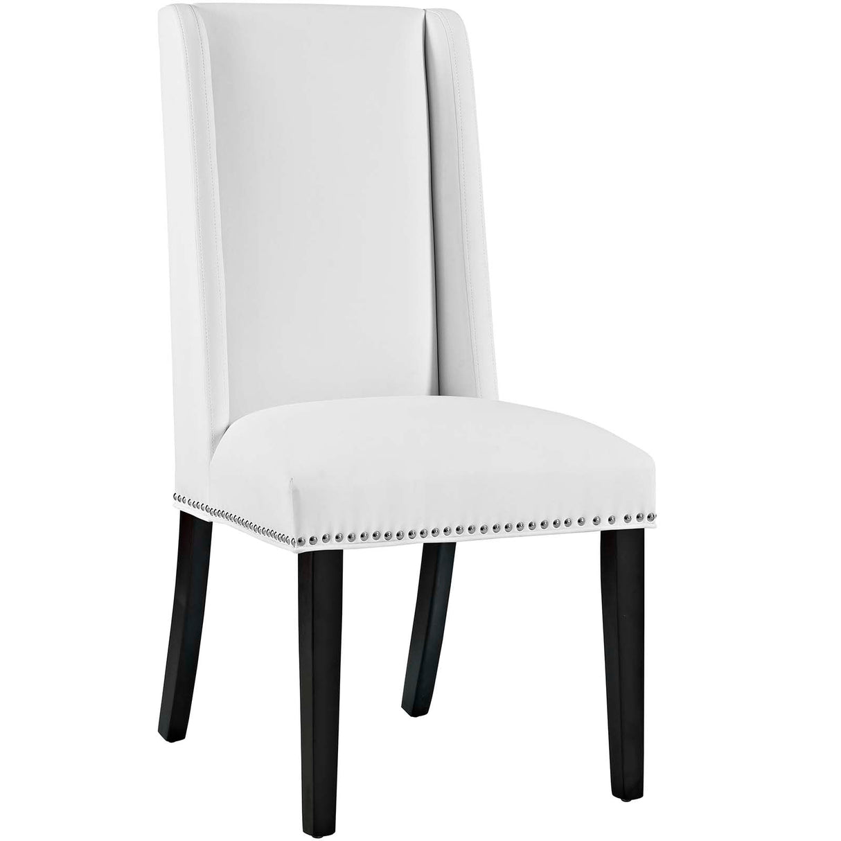 Baron Dining Chair Vinyl Set of 4 - Traditional Elegance & Nailhead Trimmed