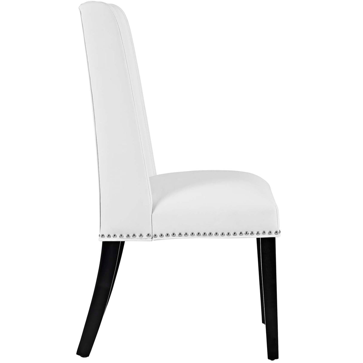 Baron Dining Chair Vinyl Set of 4 - Traditional Elegance & Nailhead Trimmed