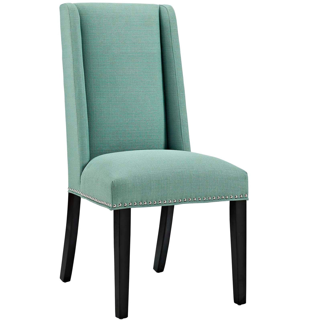 Baron Dining Chair Fabric Set of 4 - Elegant Heritage Style & Nailhead Trim